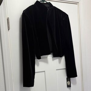 Cachet Black Velvet Women's Blazer